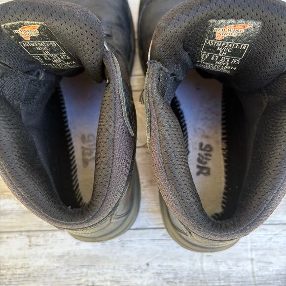 Red Wings Shoes 9.5D Mens Tradesman Safety Toe Hiker Boot Boa Lace Waterproof - Picture 12 of 16